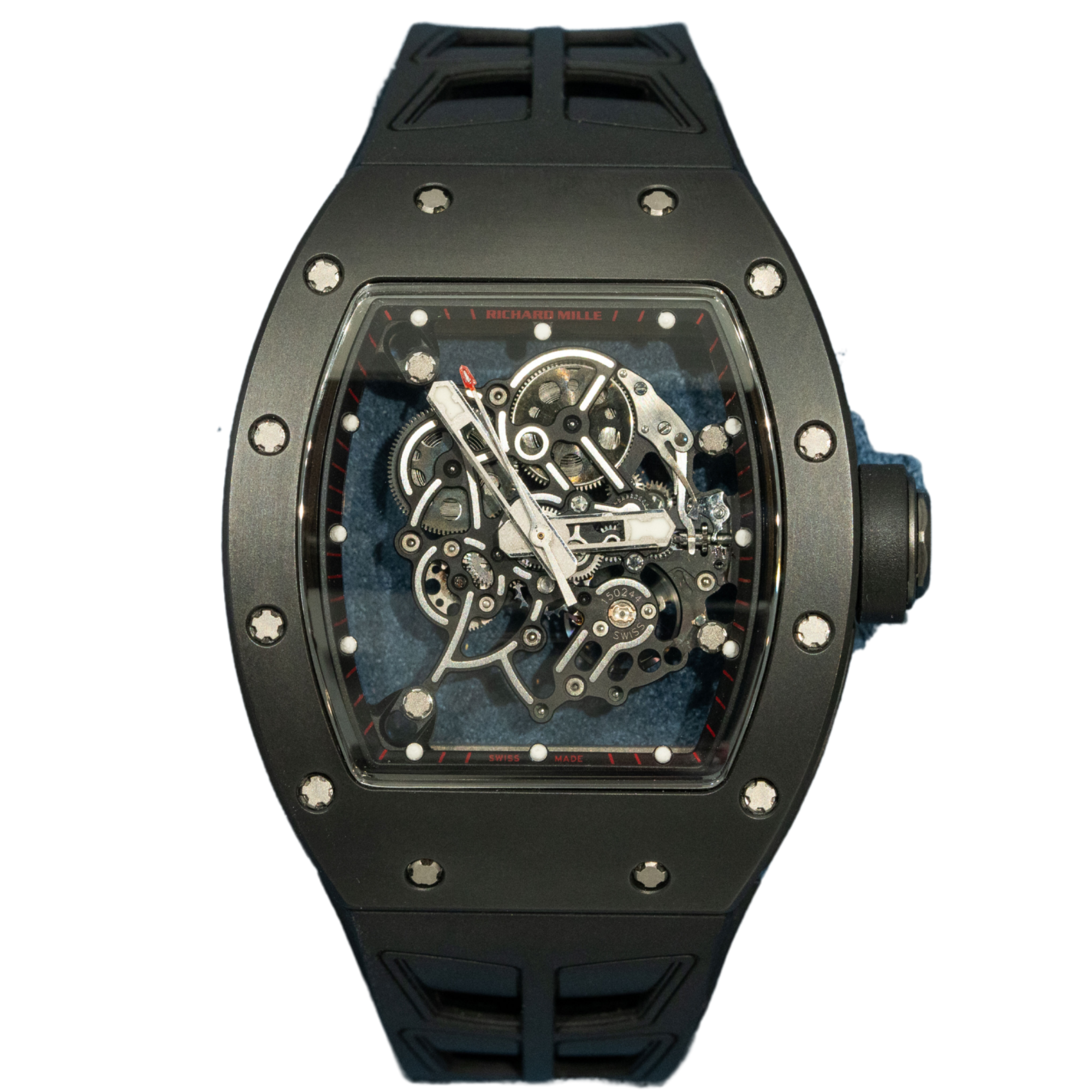 Richard Mille RM055 Black Bubba Watson “Dubail Edition” Red Rehaut Markers