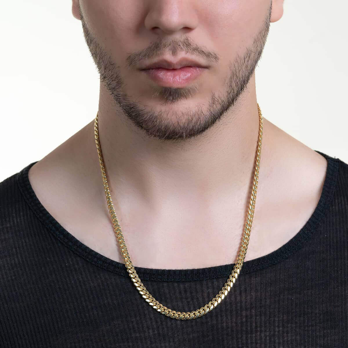 Cuban Link Chain Solid Gold 6mm - Box Lock