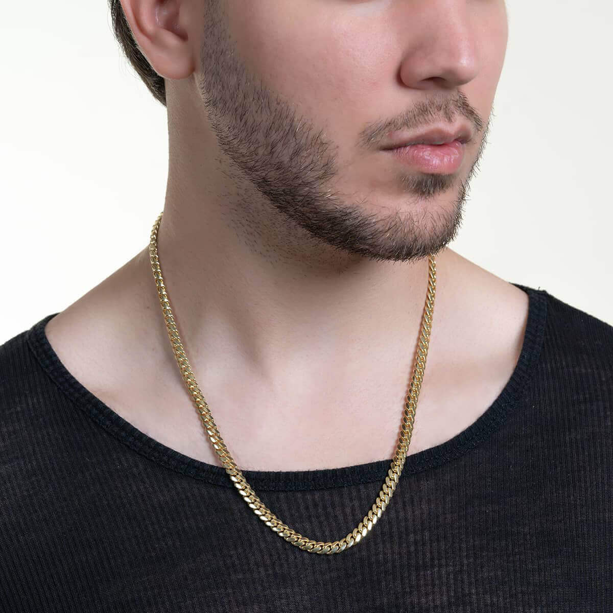 Cuban Link Chain Solid Gold 6mm - Box Lock