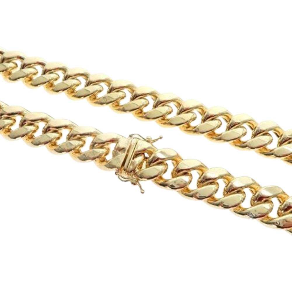 14k Yellow Gold Hollow Miami Cuban Link Chain 11 mm 24 Inches 68393