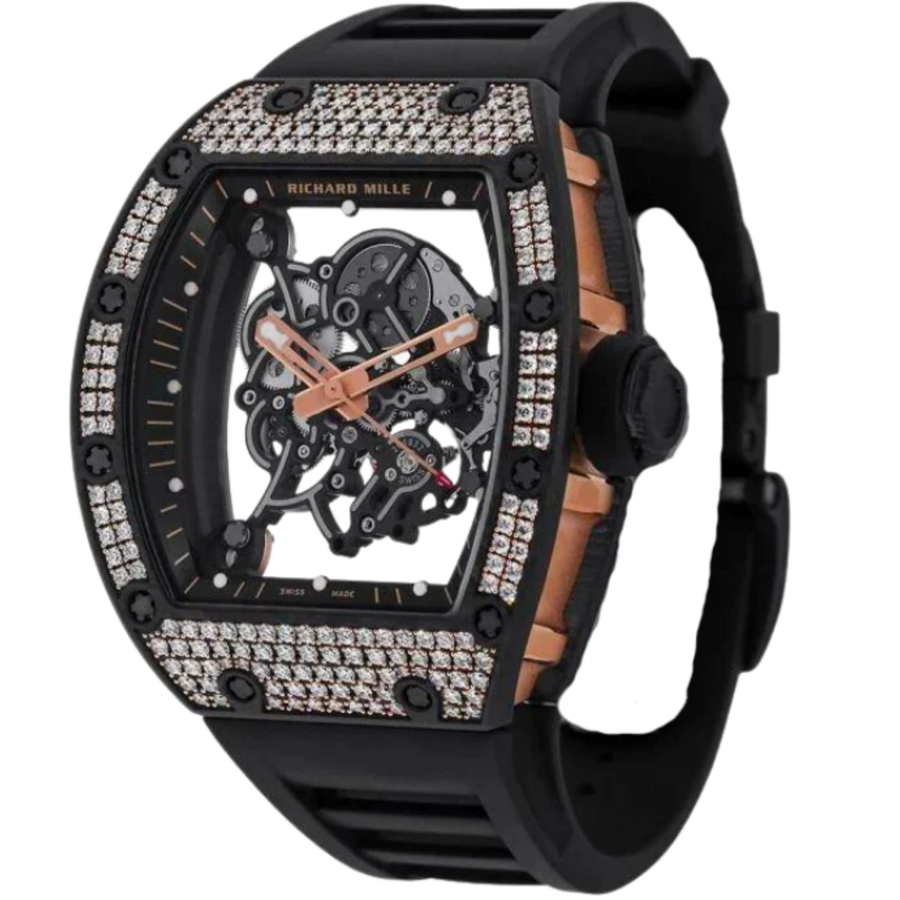 Richard Mille RM055 Diamond-Set luxury watch at 1Luxury Miami