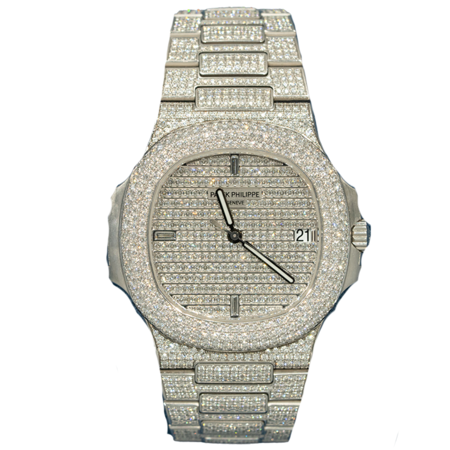 Patek Philippe Nautilus ref. 5719/1G-001 white gold listed factory diamond-set