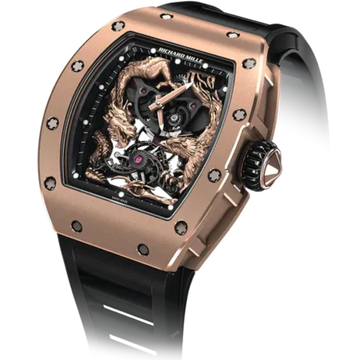 RM 57-01 Tourbillon Jackie Chan Rubber Strap 3N Rose Gold the Phoenix and the Dragon Rose Gold Case