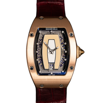 Richard Mille RM007 Rose Gold Cream Lips Diamond Dial