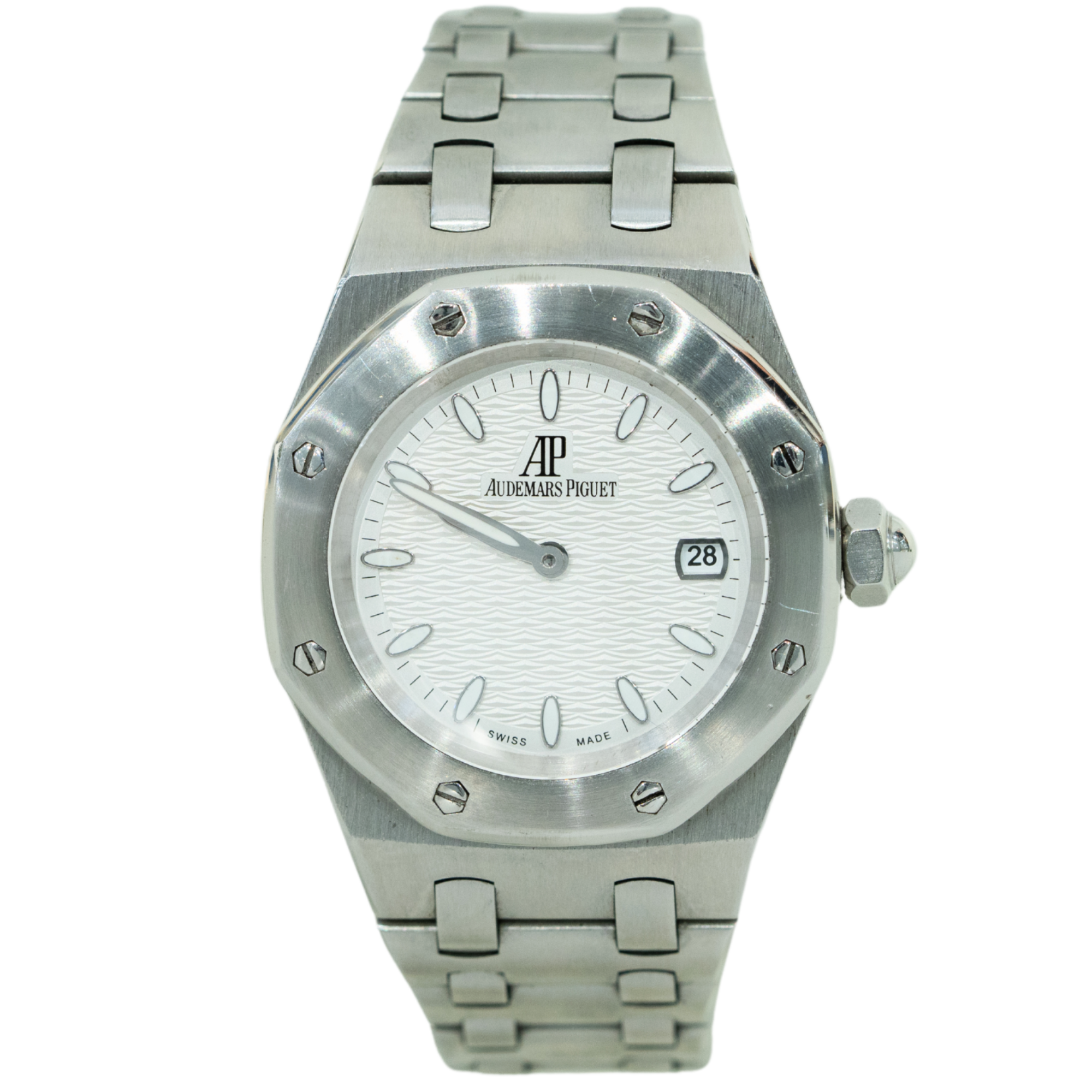 Audemars Piguet Royal Oak Ladies Ref. 67600ST.OO.1210ST.01 33mm White Dial