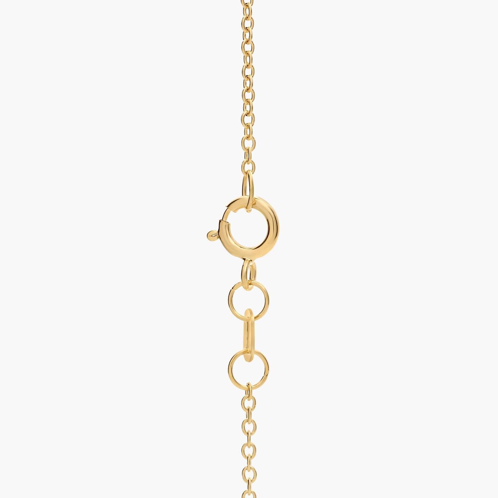 Pavé Diamond Letter K Initial Pendant in 14K Yellow Gold