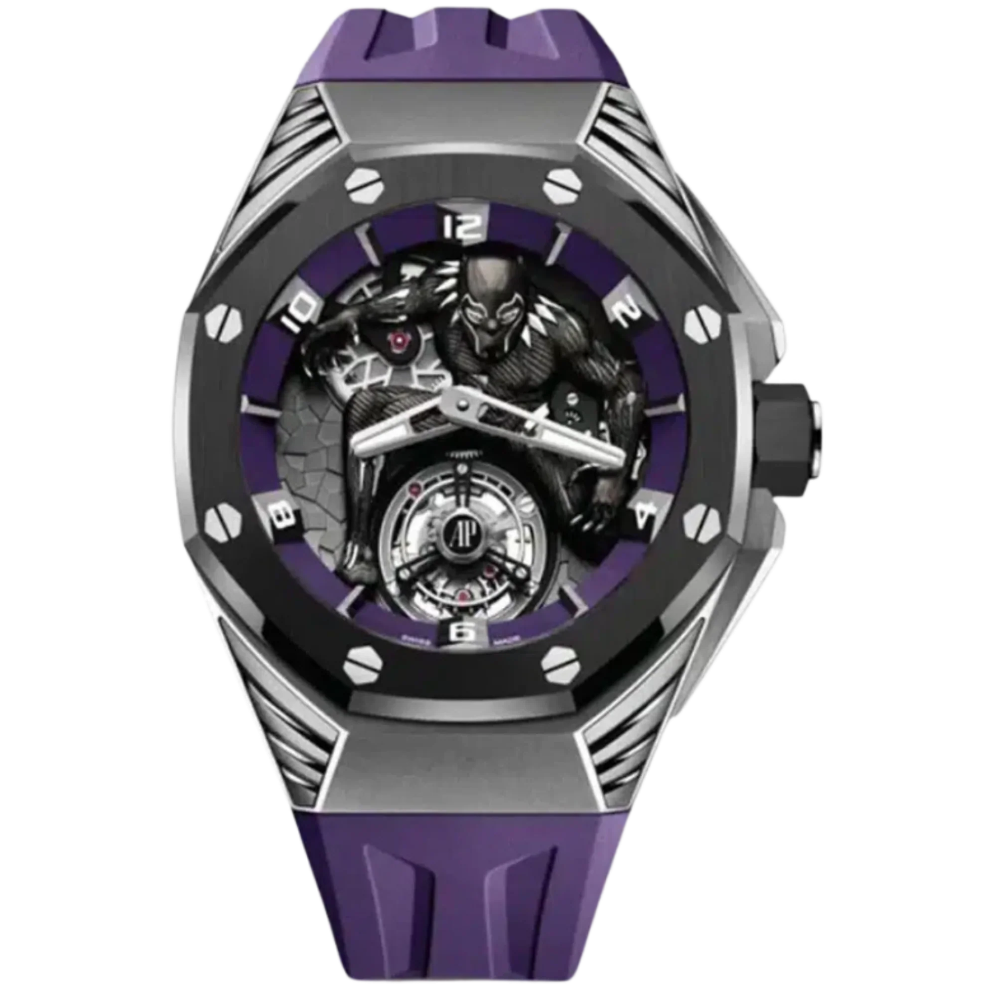 Audemars Piguet 42MM Royal Oak Concept Black Panther Flying Tourbillon Ref. 26620IO.OO.D077CA.01 Titanium
