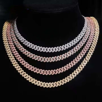 Moissanite Cuban Link Chain - 8mm