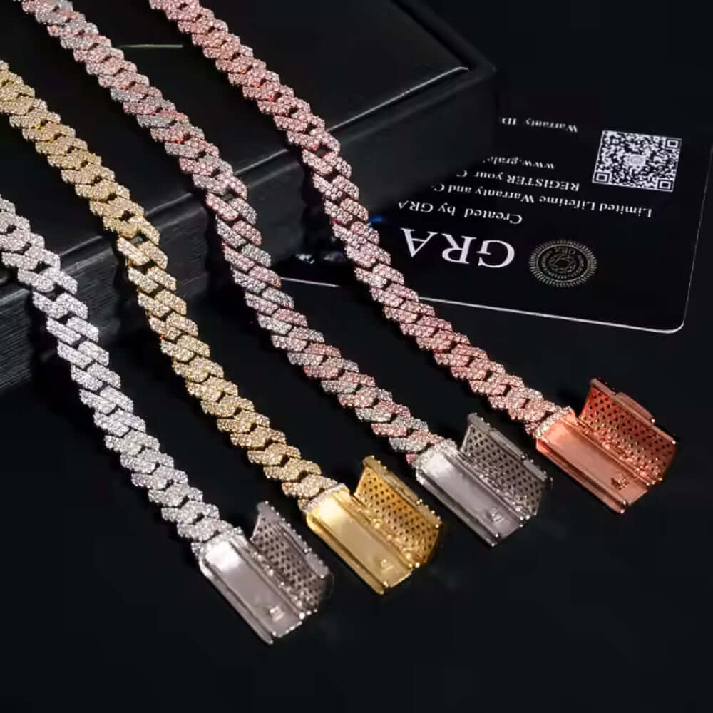 Moissanite Cuban Link Chain - 8mm
