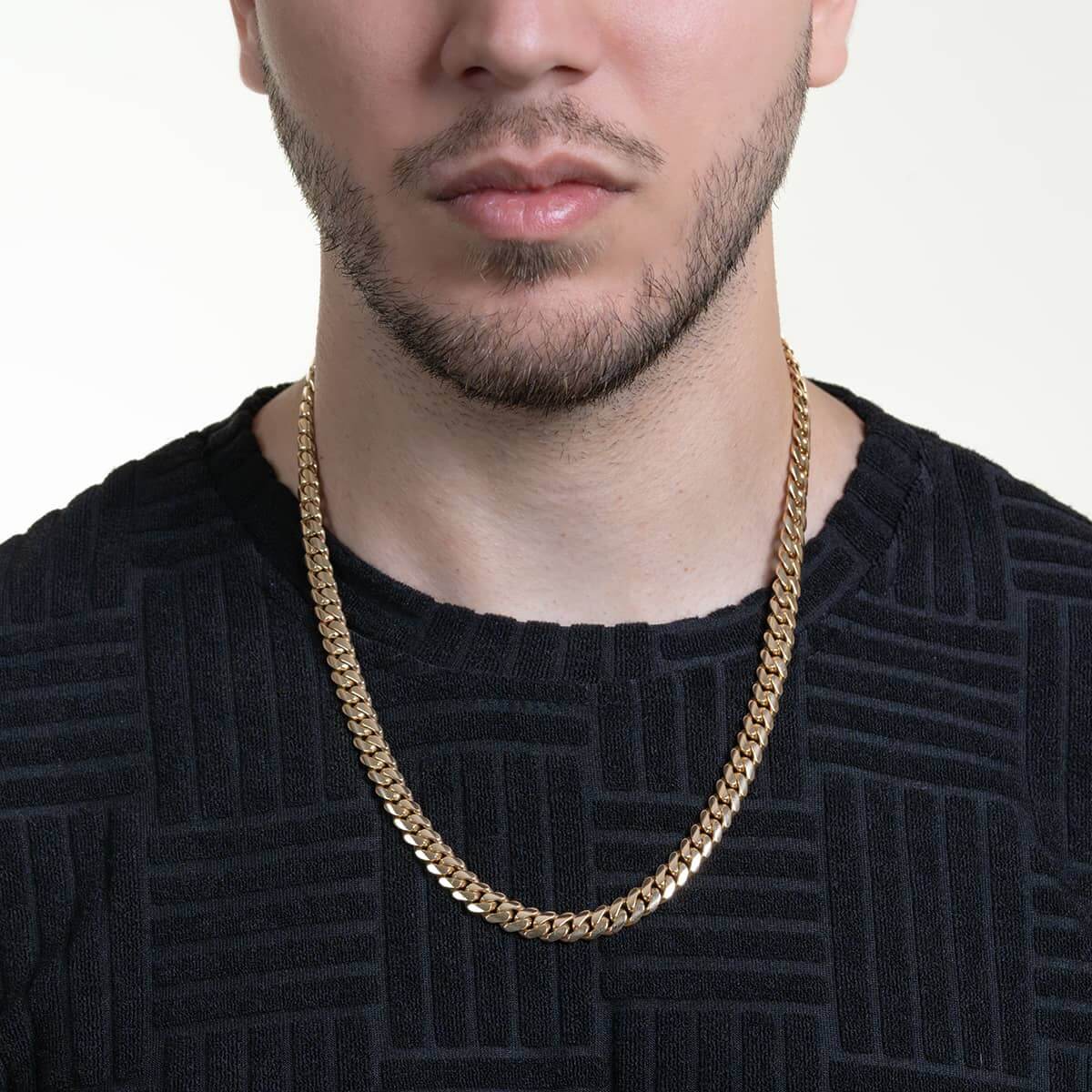 Cuban Link Chain Solid Gold - 8mm