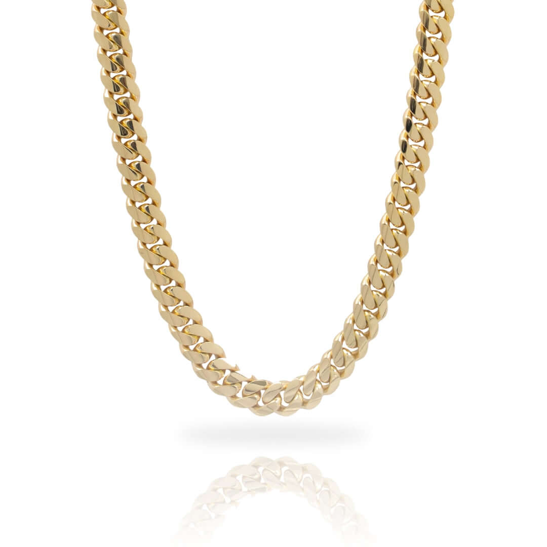 Cuban Link Chain Solid Gold - 9mm