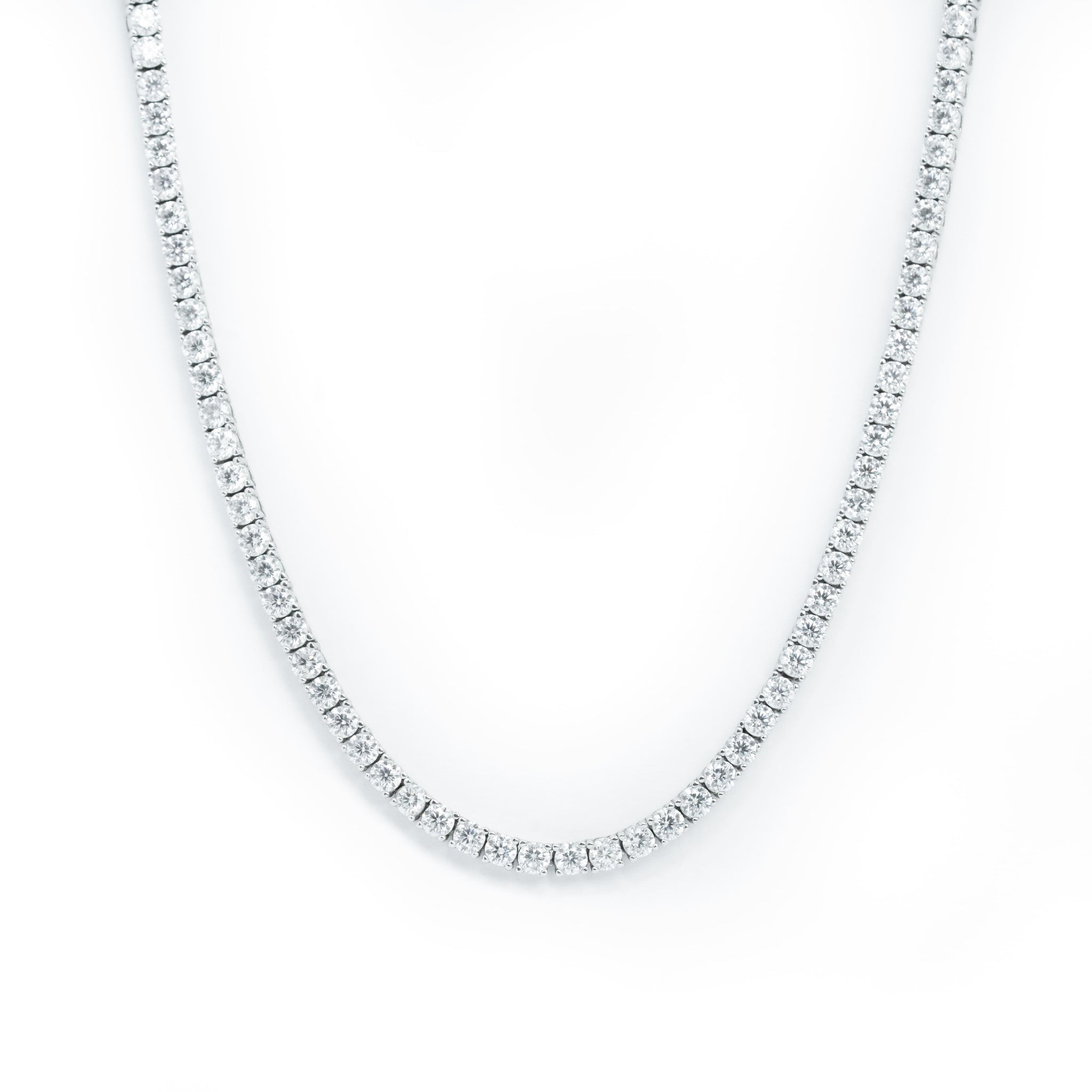Tennis Chain - 925 Sterling Silver Moissanite