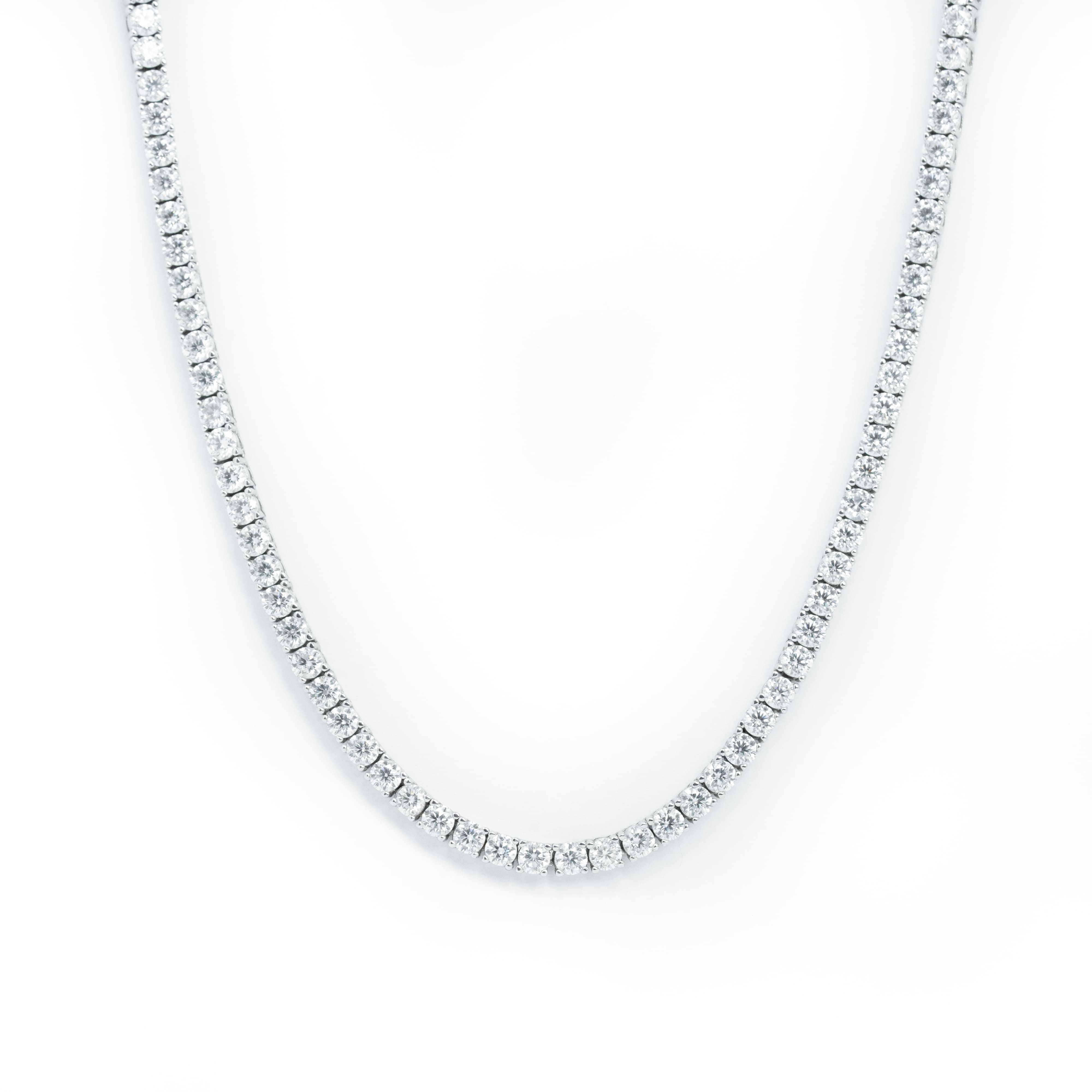 Tennis Chain - 925 Sterling Silver Moissanite