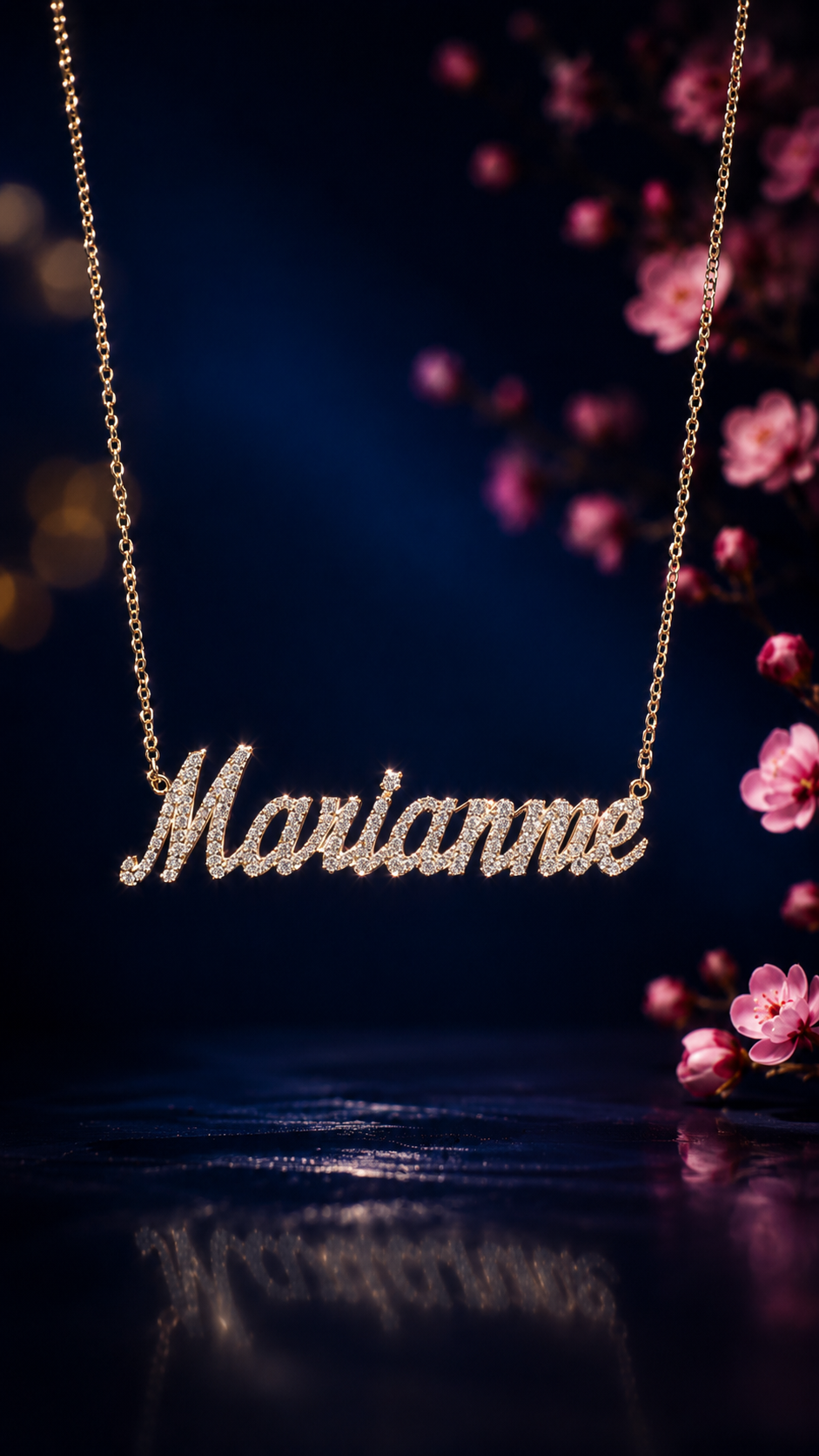 Gold & Diamond Name + Necklace