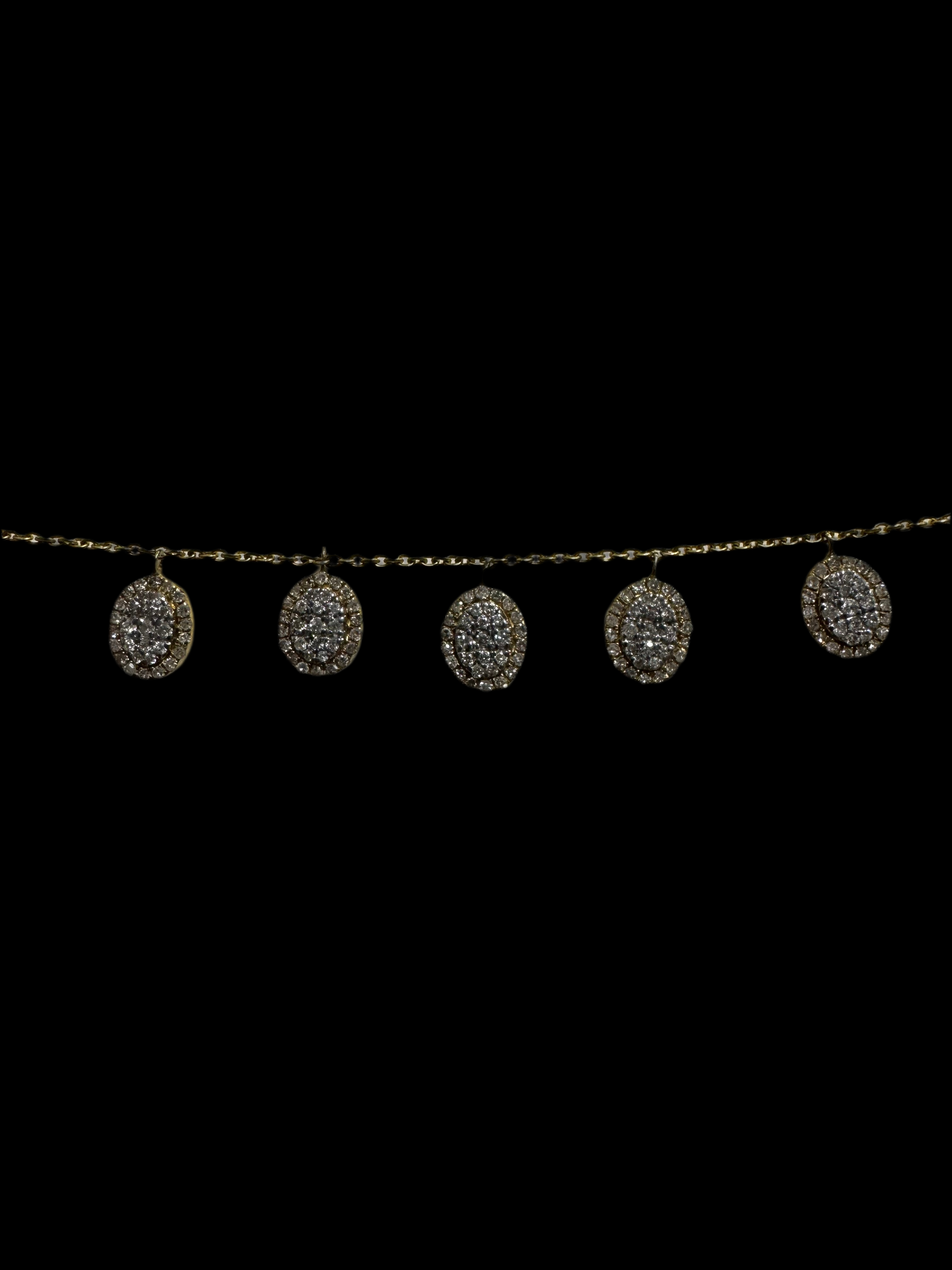 14K Yellow Gold & Natural Diamond Bracelet