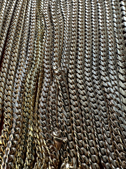 Solid Gold Cuban Link Chain