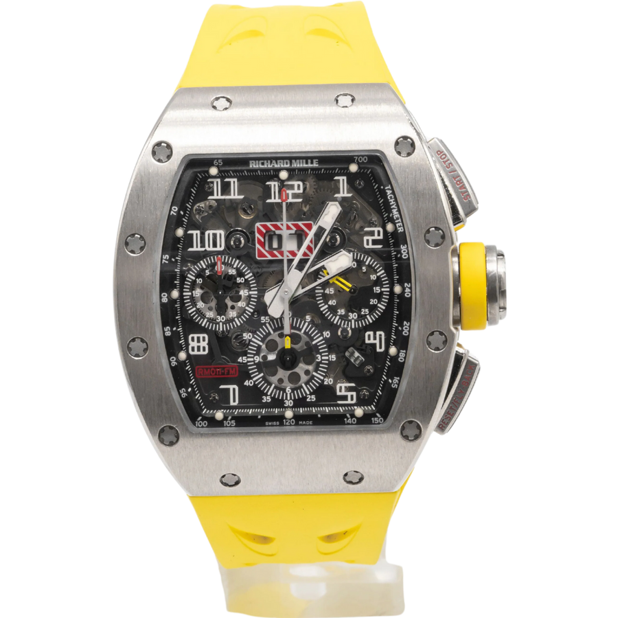 Richard Mille RM011 White Gold luxury watch at 1Luxury Miami