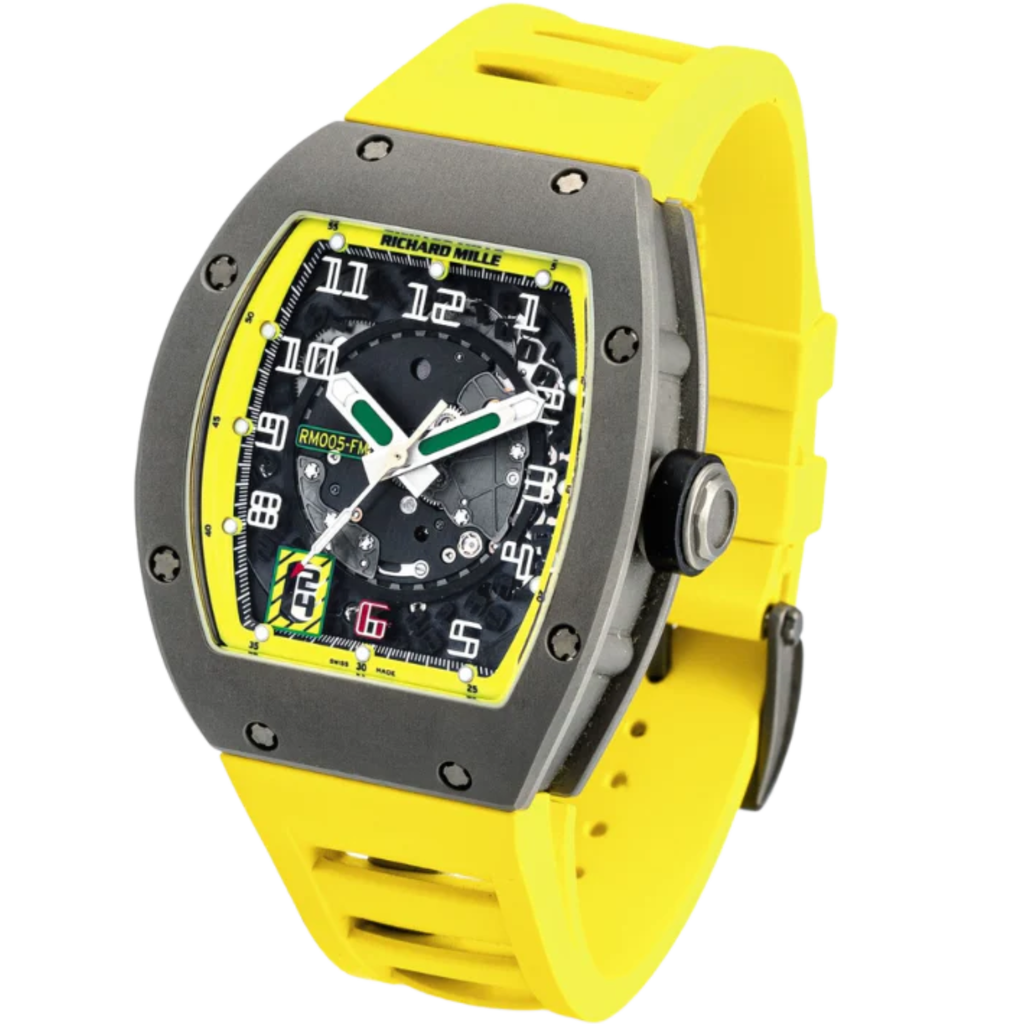 RM 005 Automatic Black Rubber Strap Limited Edition Titanium Case