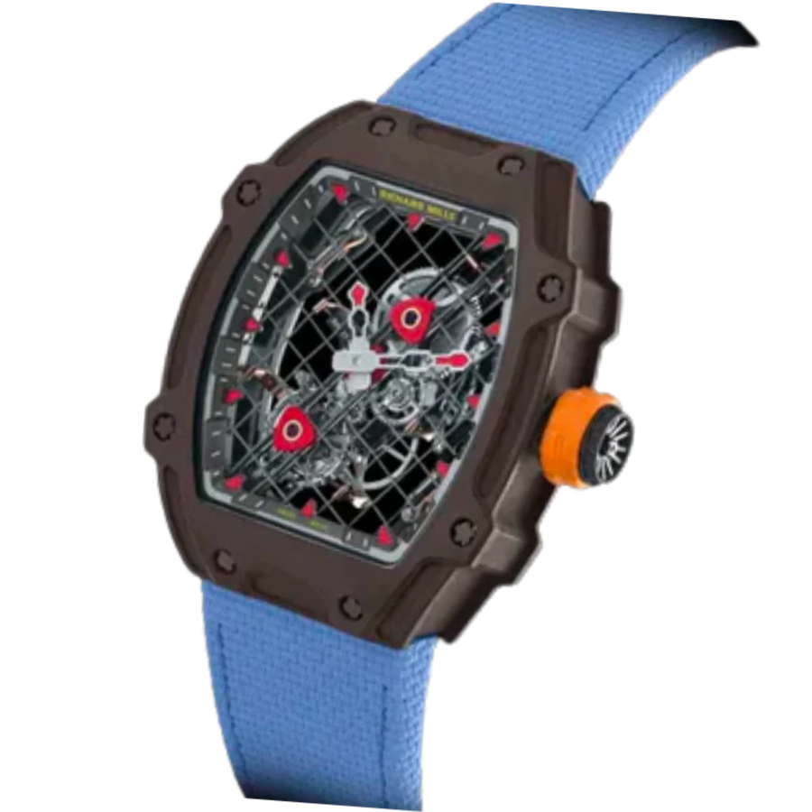 Richard Mille RM 027 Titanium Carbon TPT Diamond-Set Rubber Strap luxury watch at 1Luxury Miami