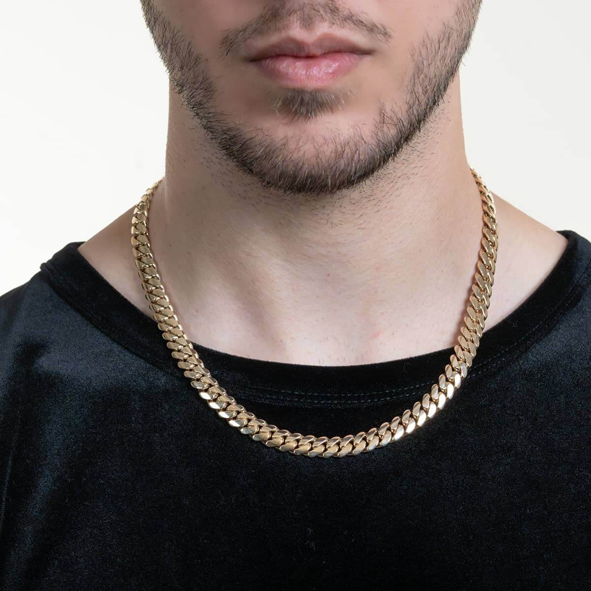 Cuban Link Chain Solid Gold - 9mm