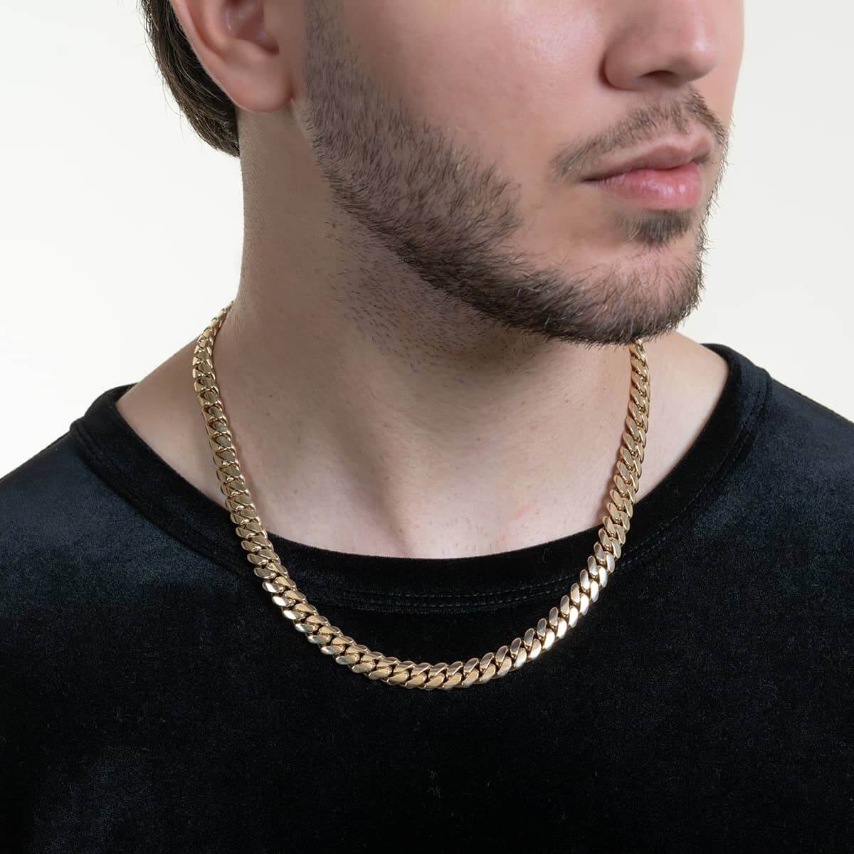 Cuban Link Chain Solid Gold - 9mm