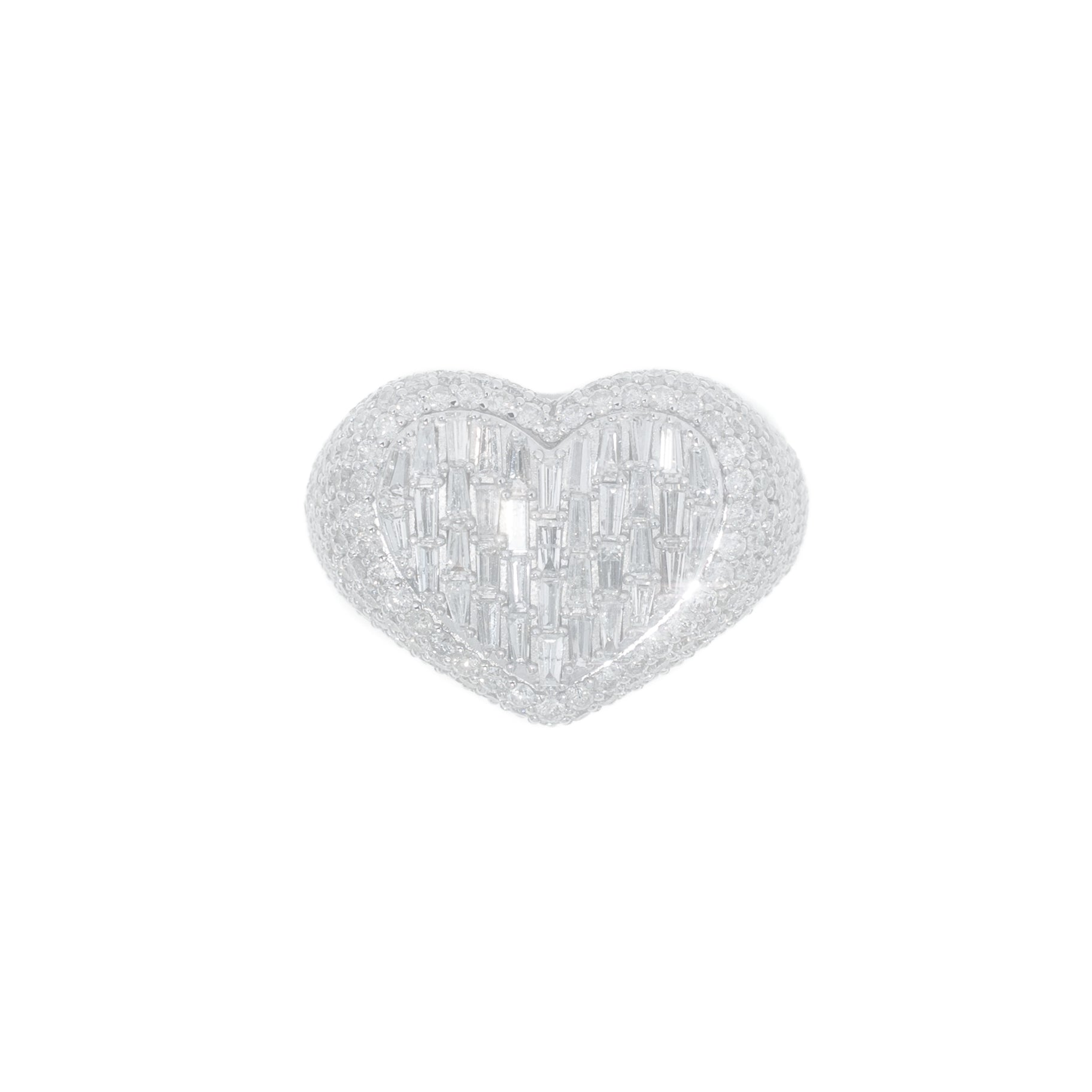 Heart Ring With Emeralds