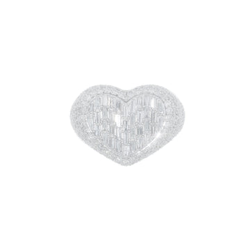 Heart Ring With Emeralds