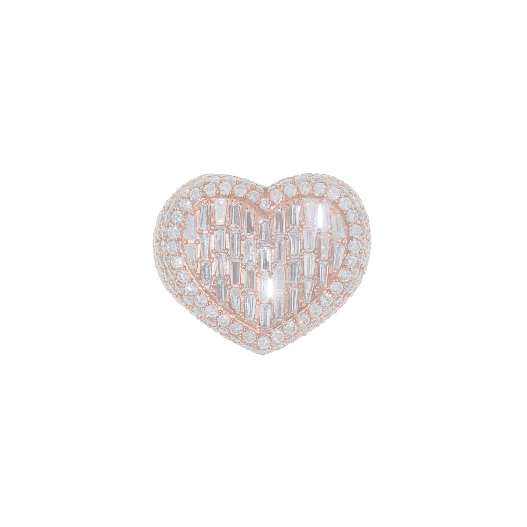 Heart Ring With Emeralds