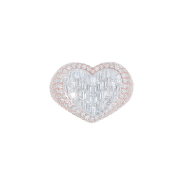 Heart Ring With Emeralds