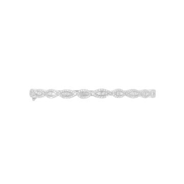 Bangle With Diamond's & Baguette's