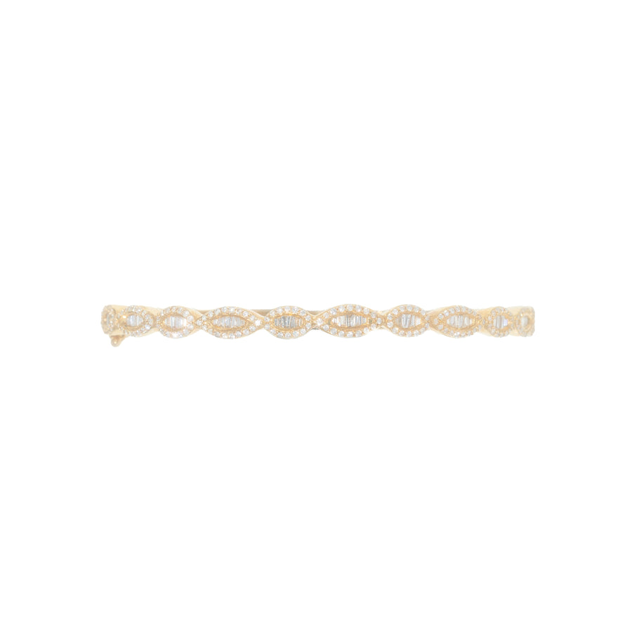 Bangle With Diamond's & Baguette's