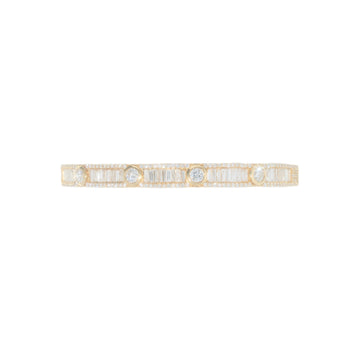 Bangle With Diamond's & Baguette's