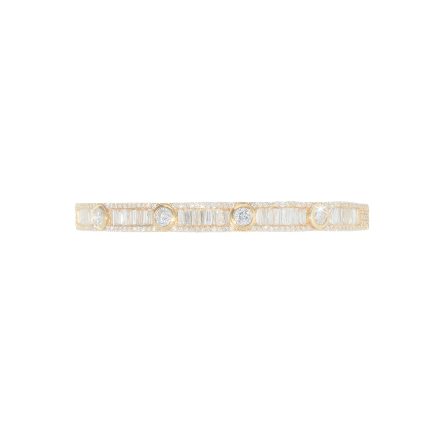 Bangle With Diamond's & Baguette's