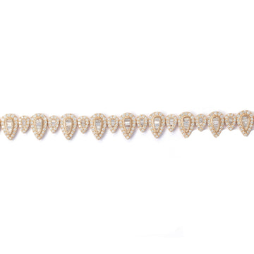Pear Bracelet With Diamonds
