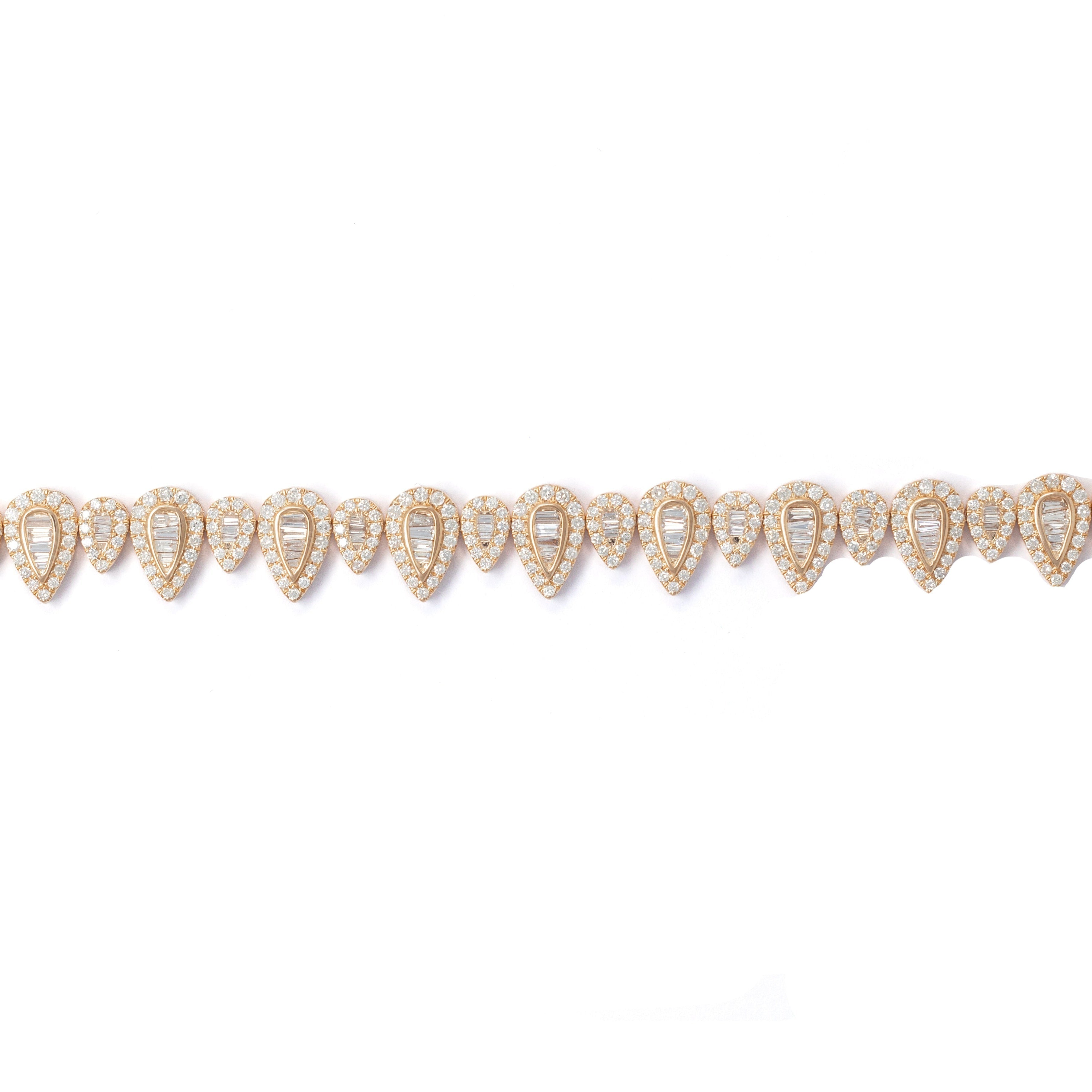 Pear Bracelet With Diamonds