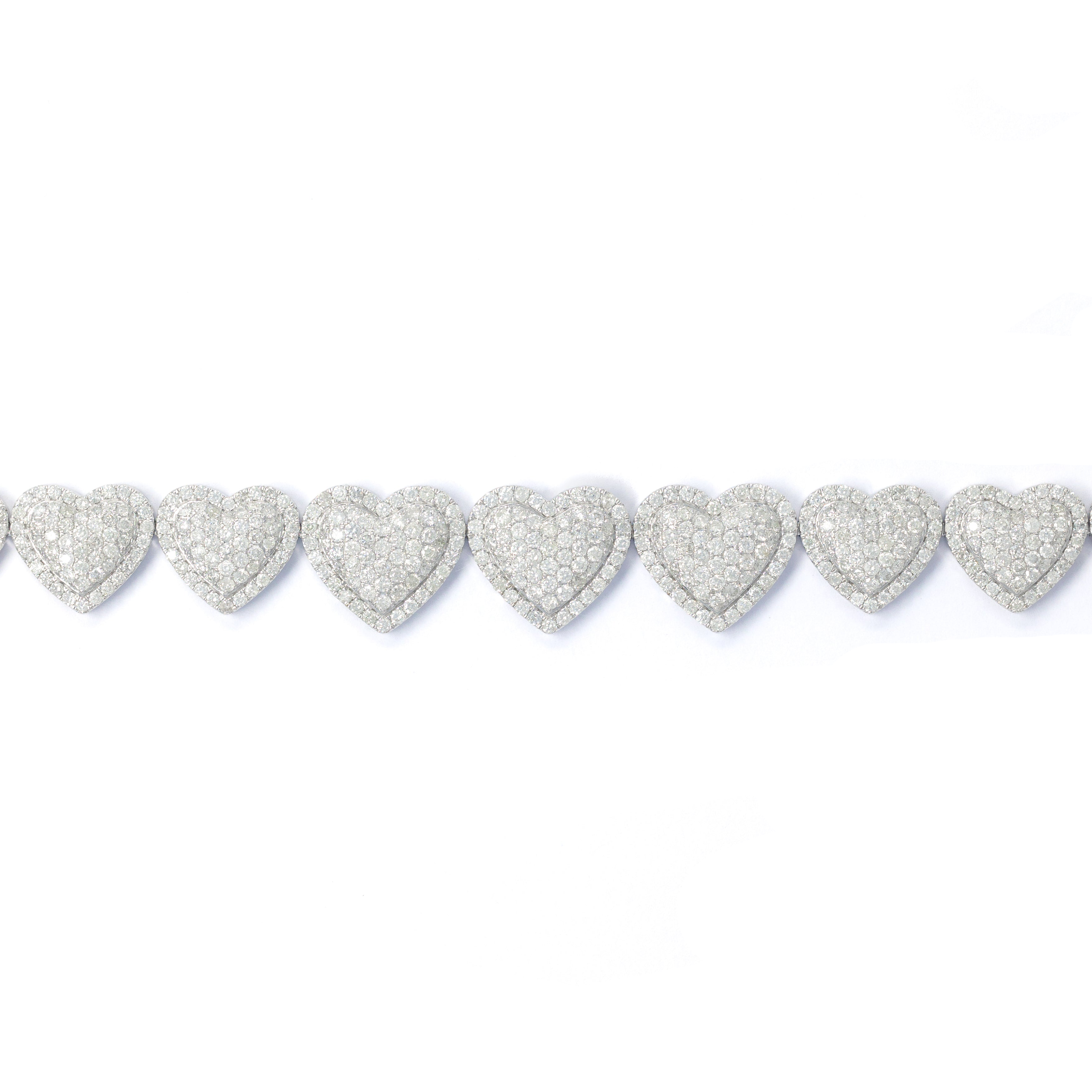Heart Bracelet With Diamonds