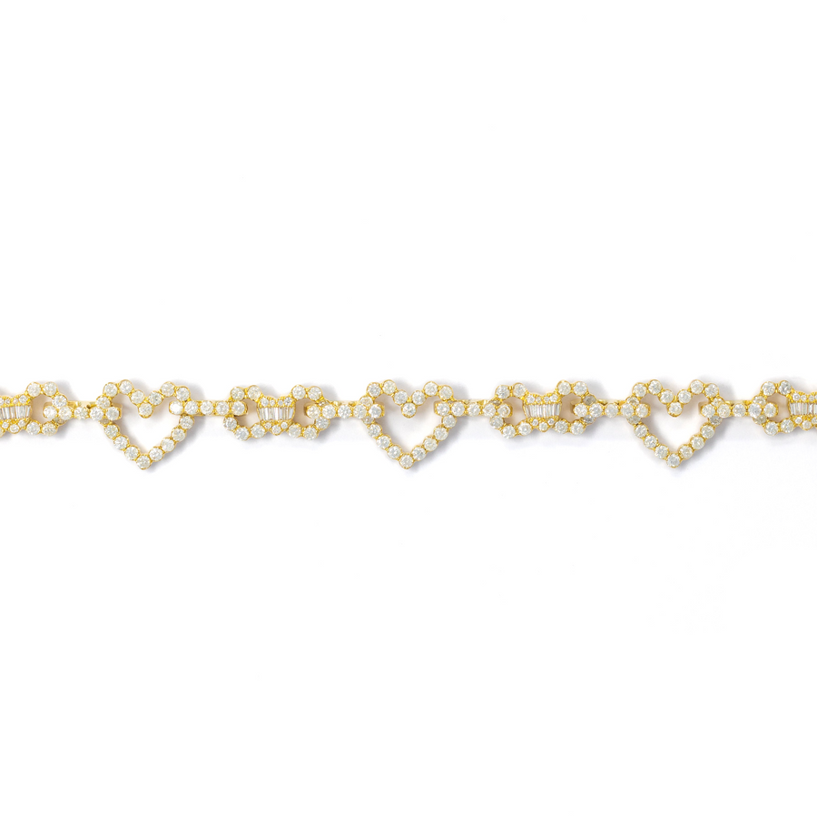 Heart Bracelet With Diamonds