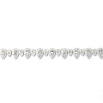 Pear Bracelet With Diamonds And Baguettes
