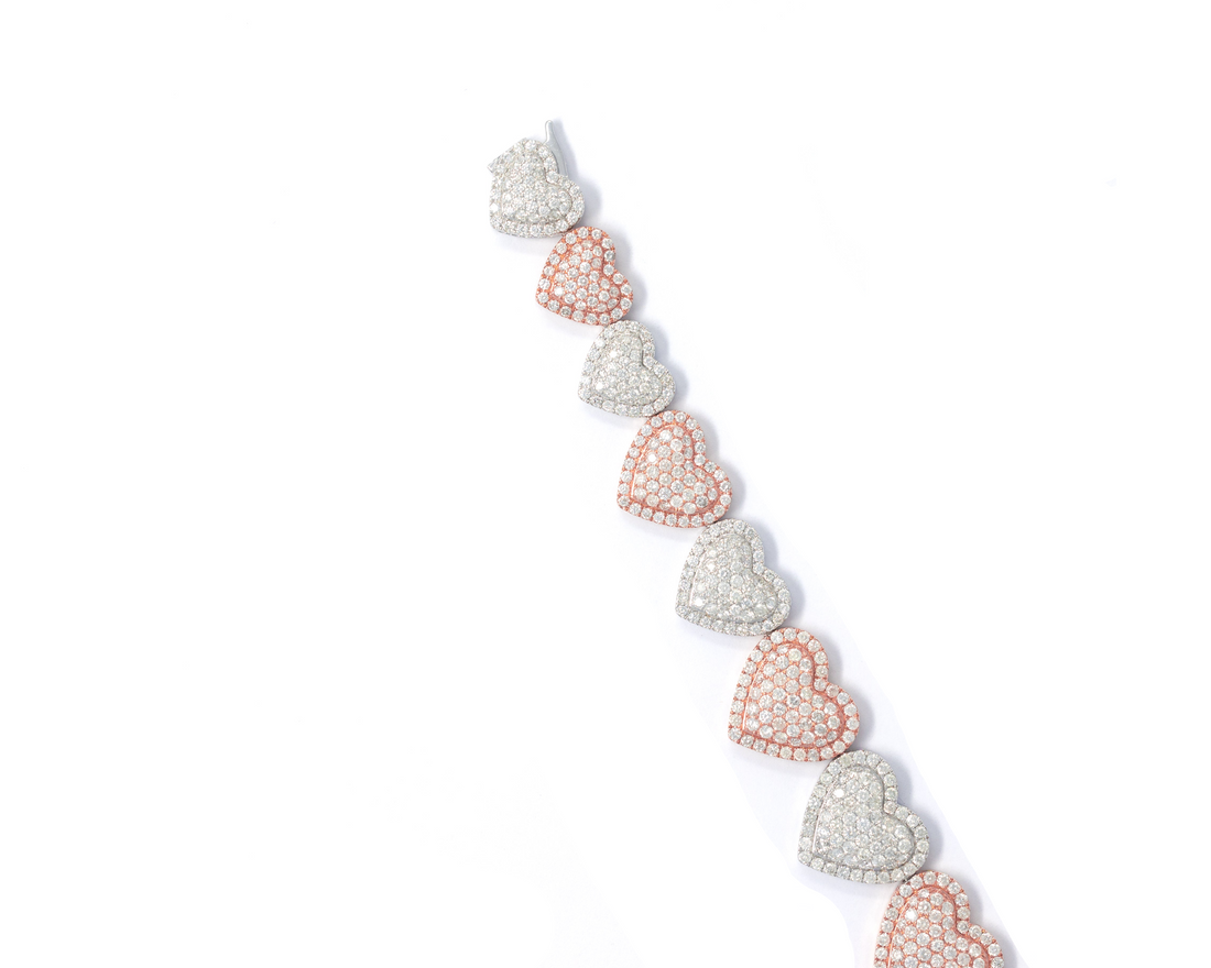 Heart Bracelet With Diamonds