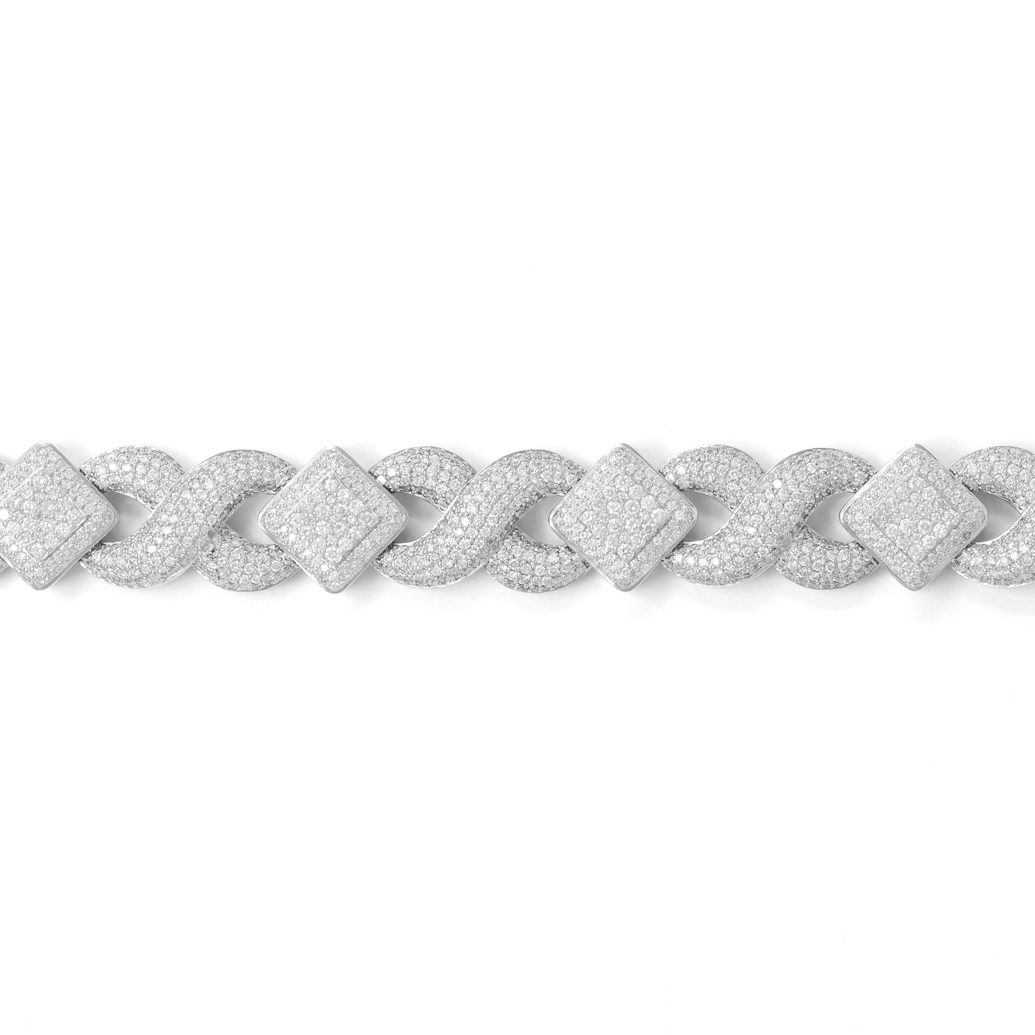 Infinity Bracelet With Diamonds