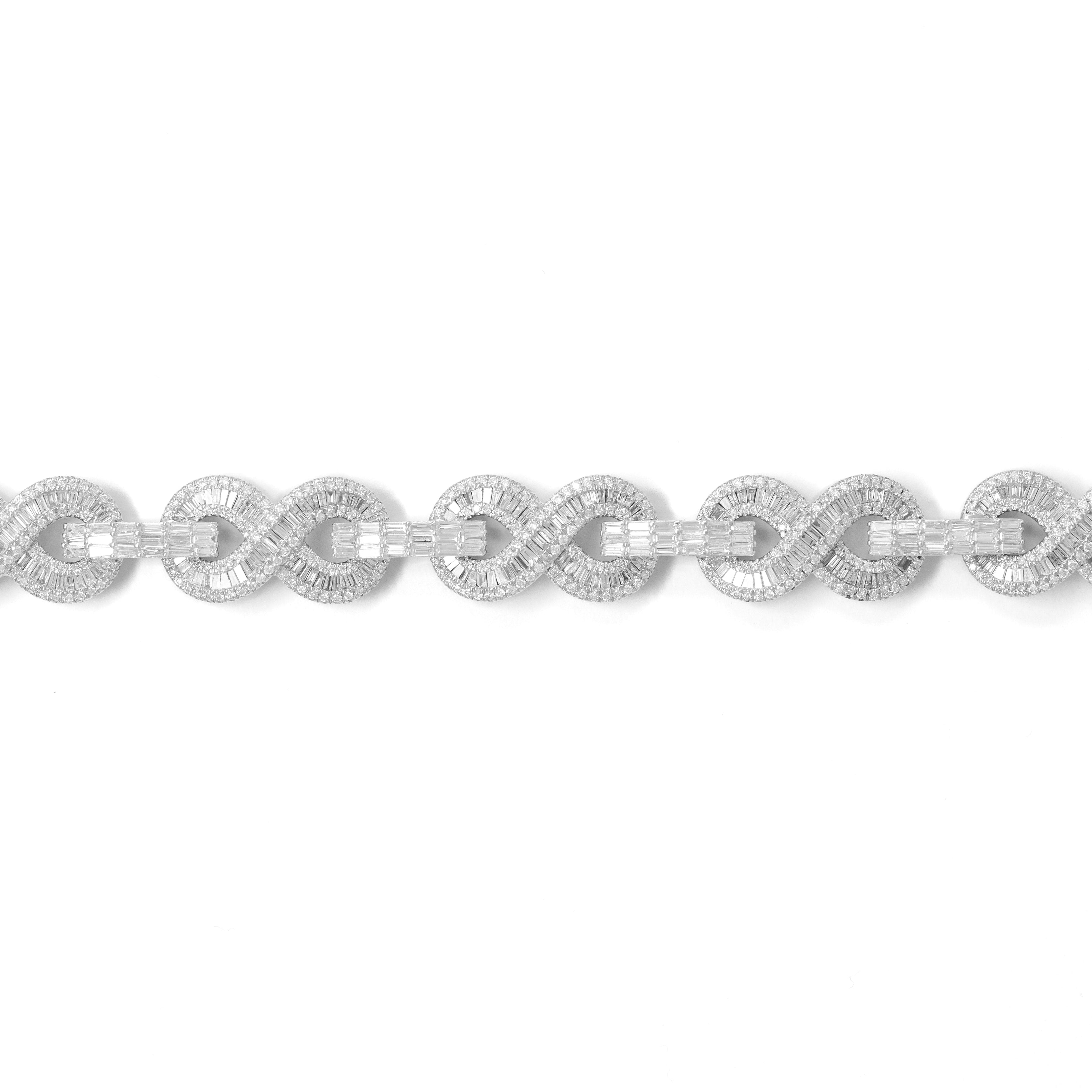 Infinity Bracelet With Diamonds