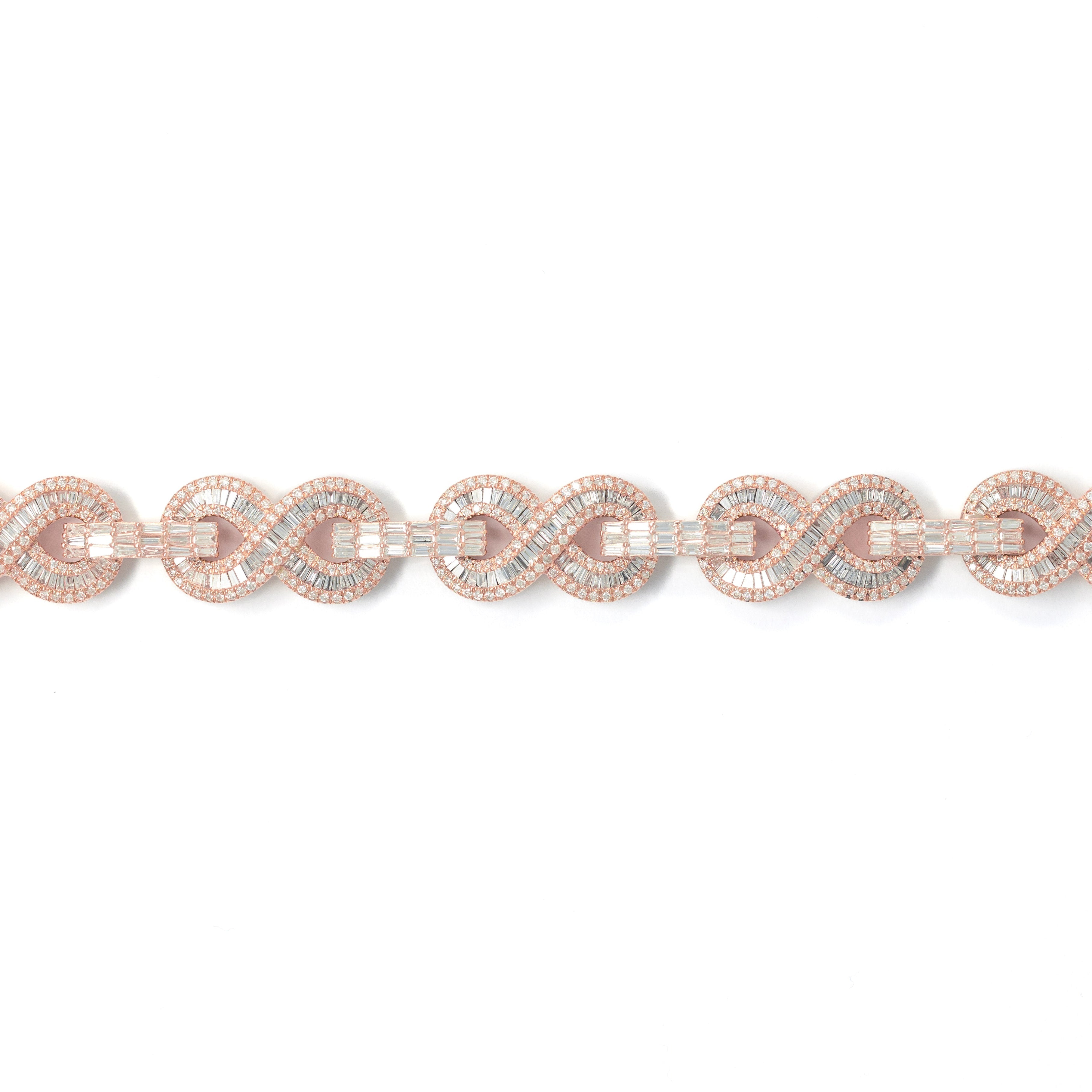 Infinity Bracelet With Diamonds