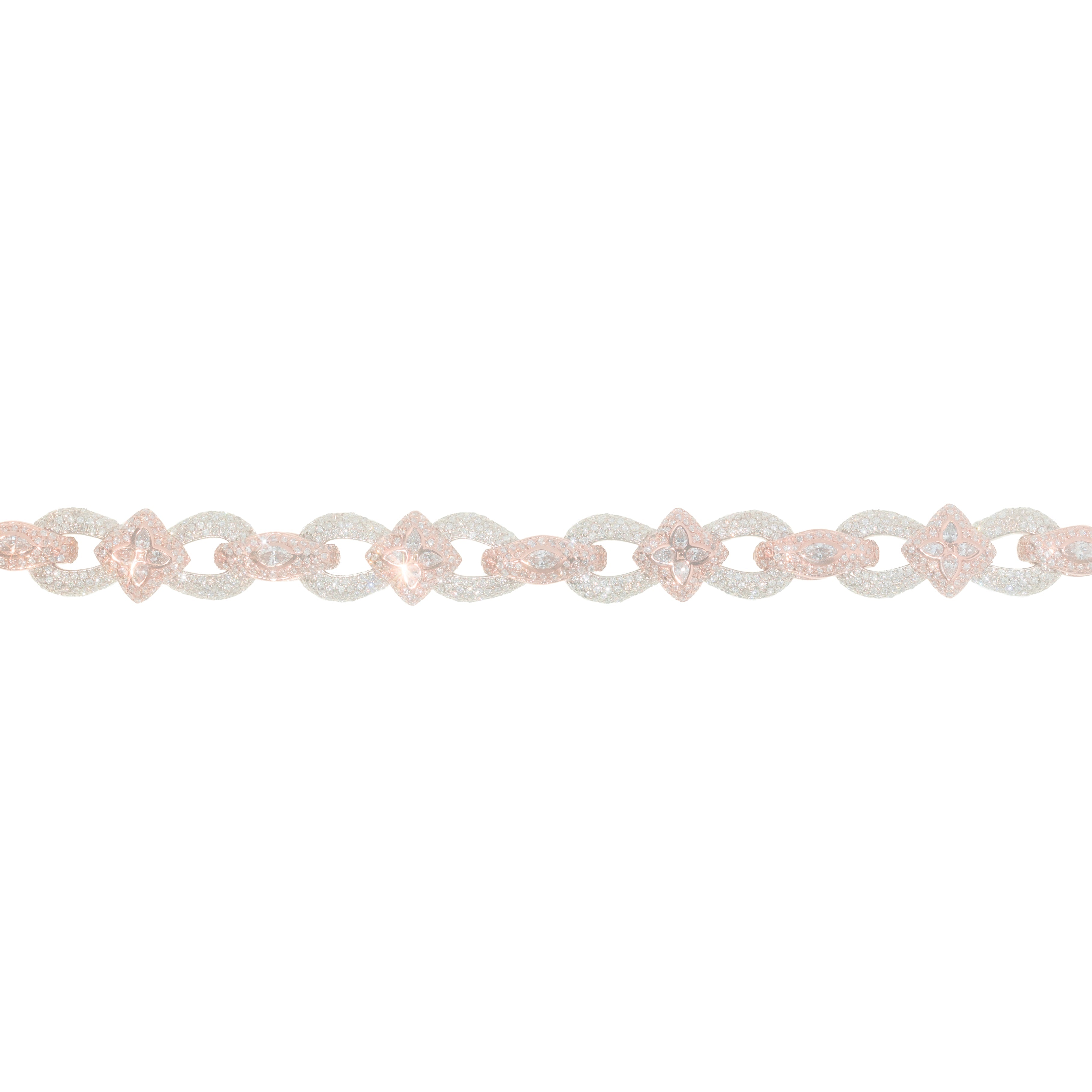 Infinity Bracelet With Pear & Oval Diamond's