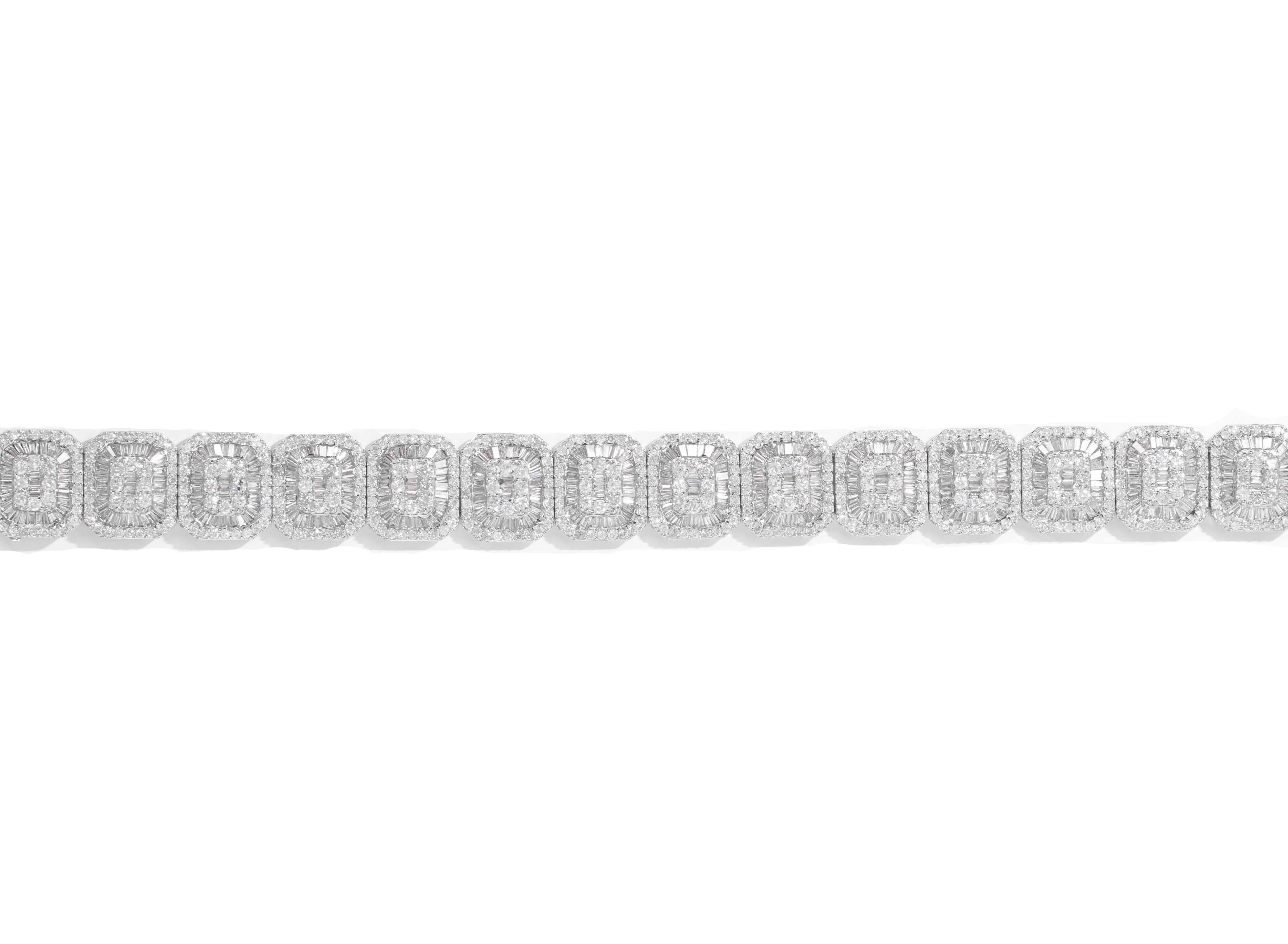 Bracelet with Diamonds And Baguettes