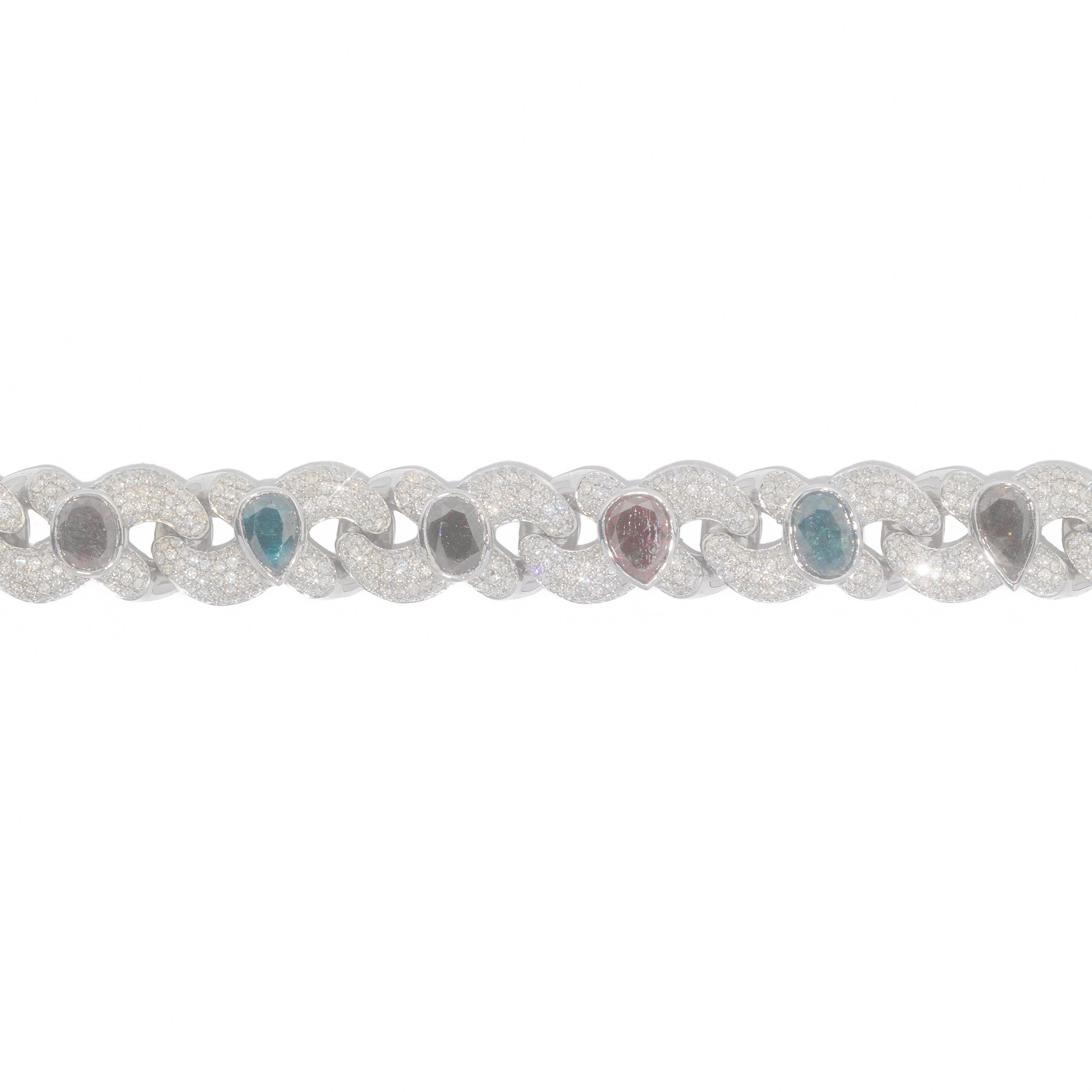 Infinity Link Bracelet With Diamonds