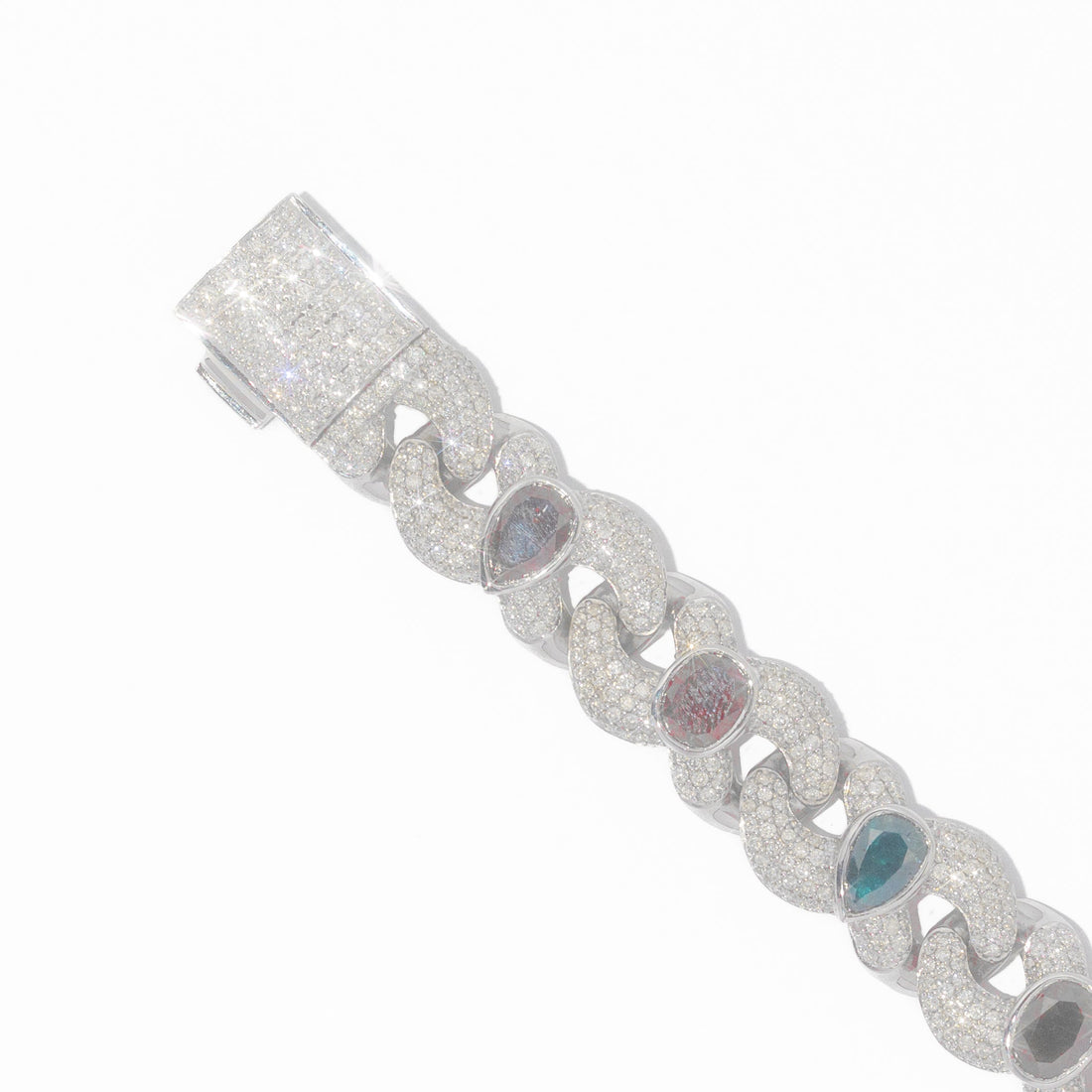 Infinity Link Bracelet With Diamonds