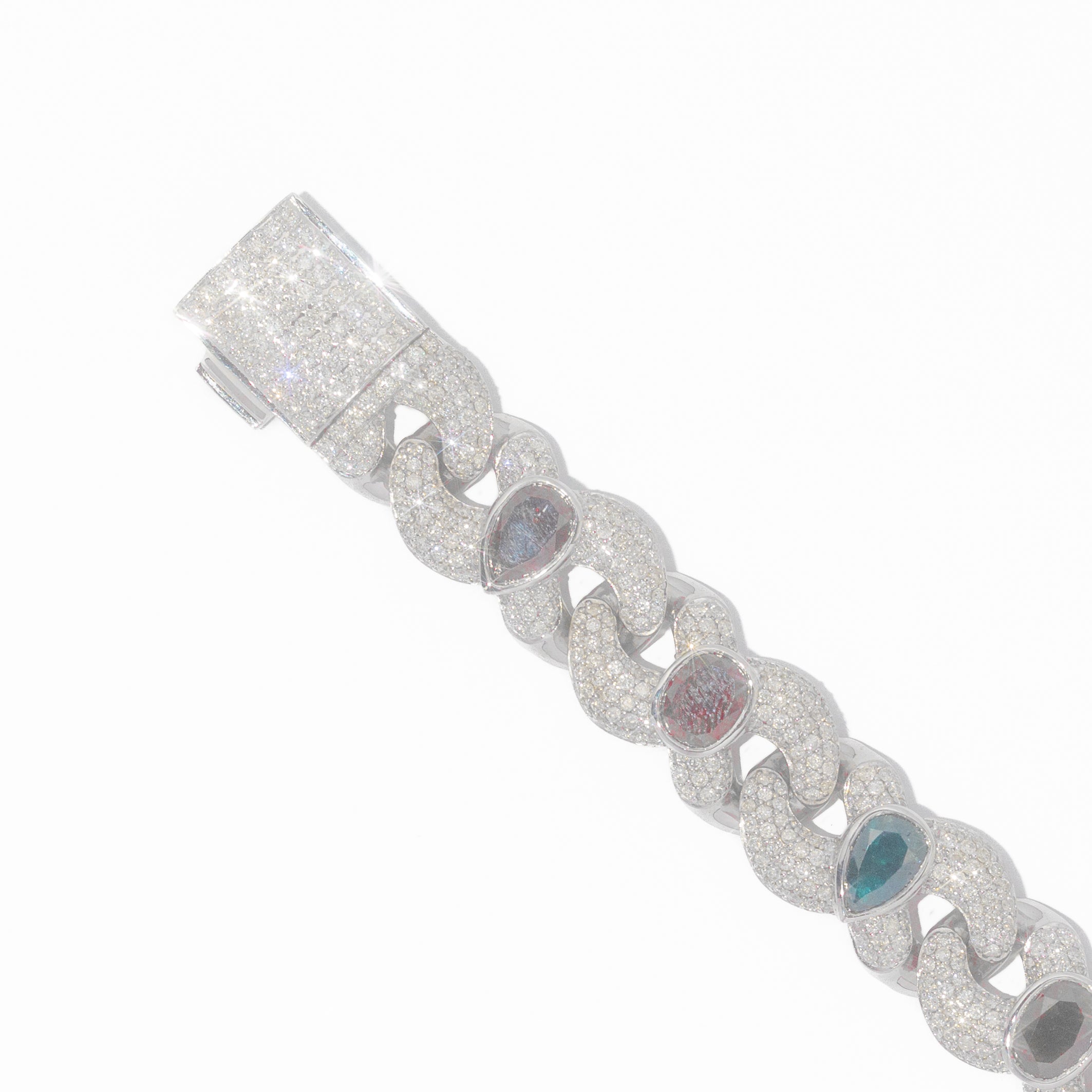 Infinity Link Bracelet With Diamonds