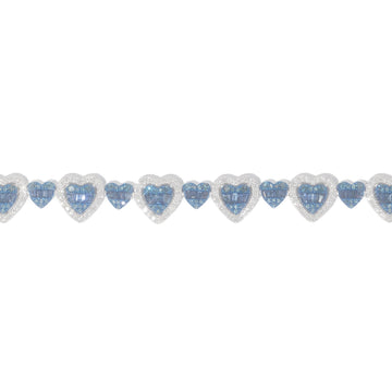 Sapphire & Diamond Heart Bracelet