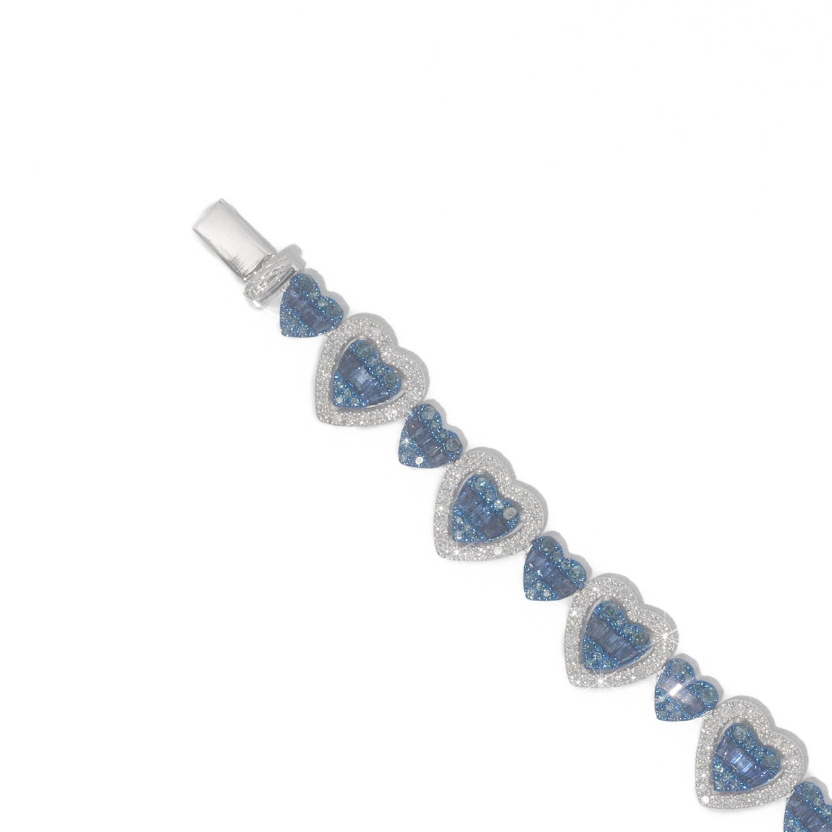 Sapphire & Diamond Heart Bracelet