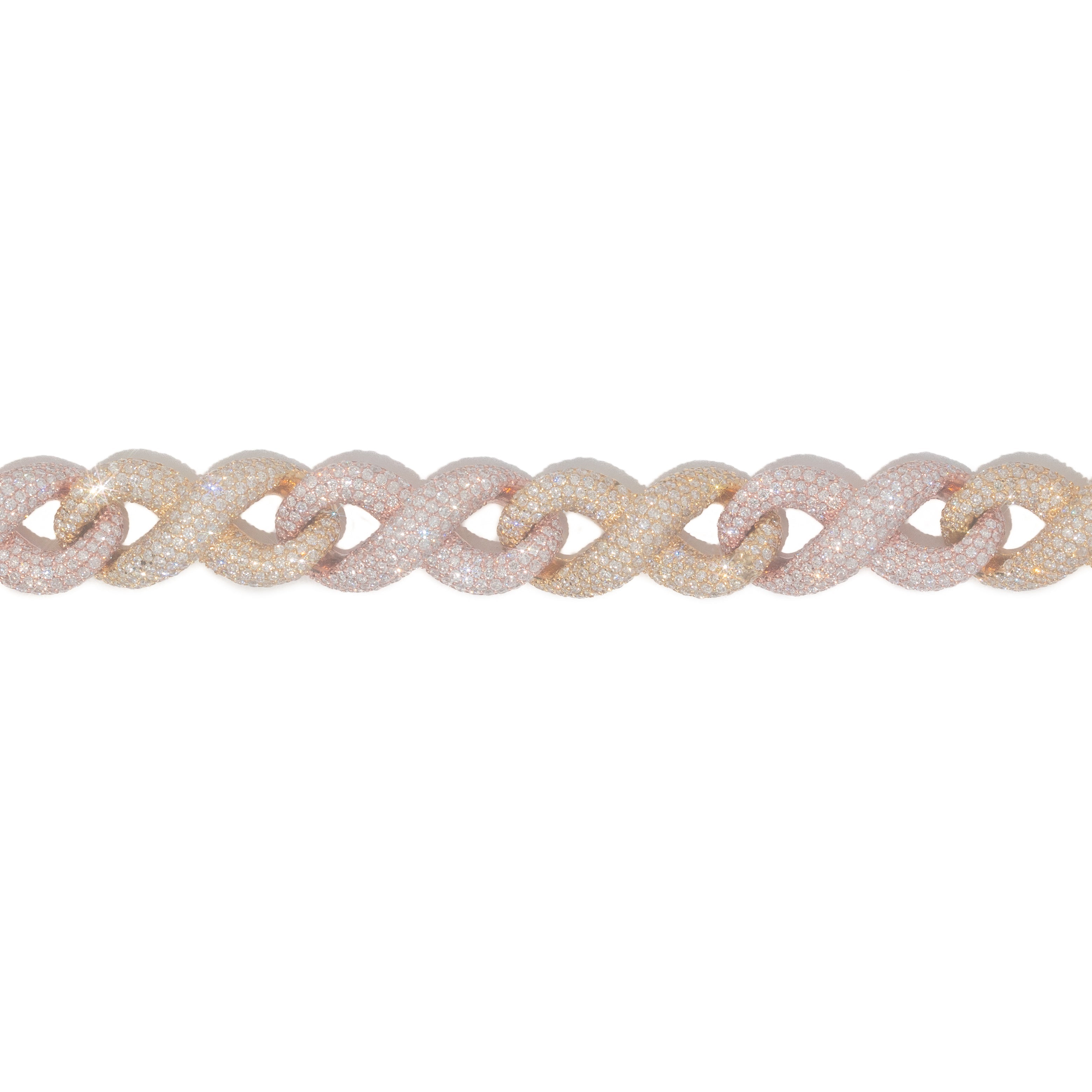 Infinity Link Bracelet With Diamonds